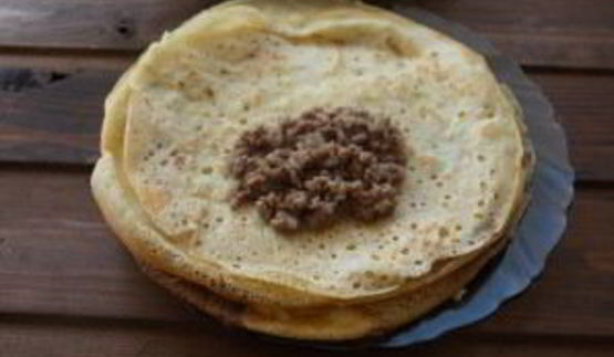 фаршированные блины с мясом