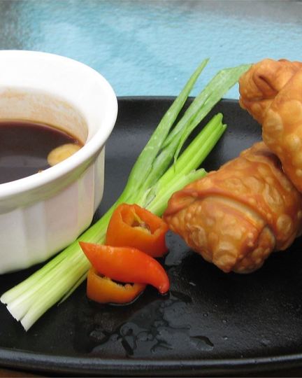 Рецепт китайских хрустящих блинчиков с мясной начинкой