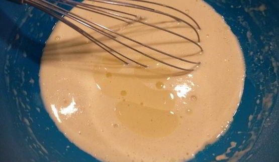 мужской завтрак в пивном блинчике