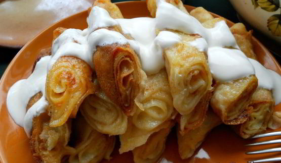 налистники с творогом