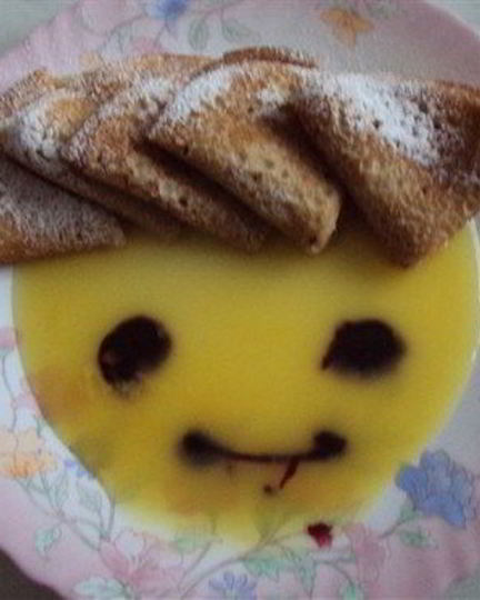 Рецепт ореховых блинов с апельсиновым соусом