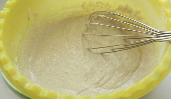 овсяные панкейки с яблочным топпингом