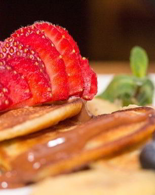 Панкейки с бананом