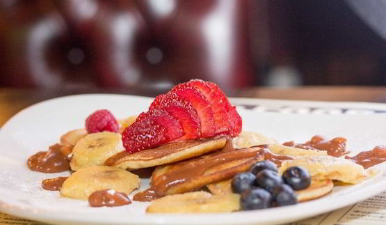 панкейки с бананом