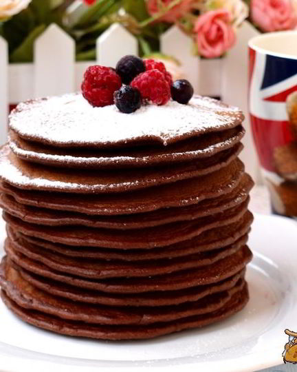 Рецепт панкейков с какао
