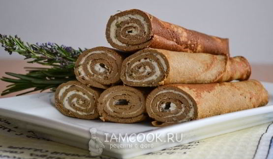 печеночные блинчики с начинкой