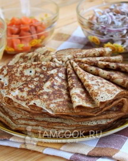 Рецепт ржаных блинов