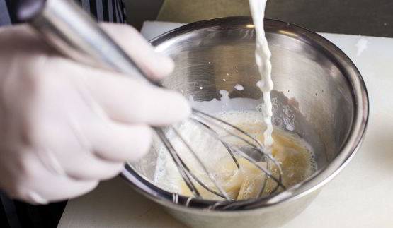 шоколадные блины с бананом