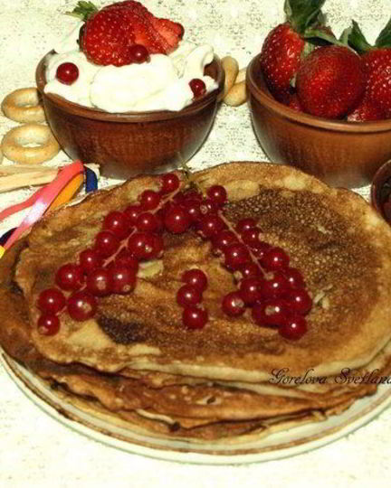 Рецепт спельтовых блинов с фруктозой