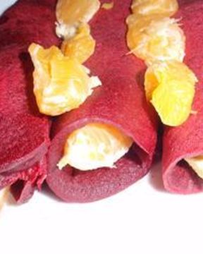 Свекольные блинчики с апельсинами