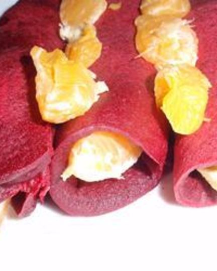 Рецепт свекольных блинчиков с апельсинами