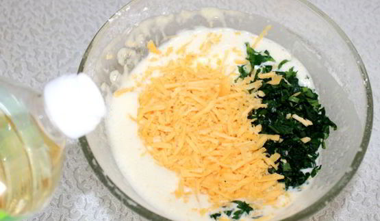 сырные блинчики с петрушкой