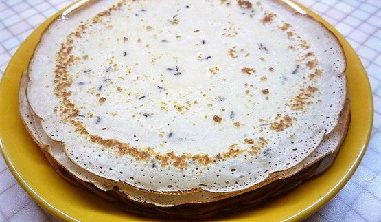 тминные блинчики с беконом