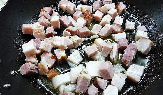 тминные блинчики с беконом