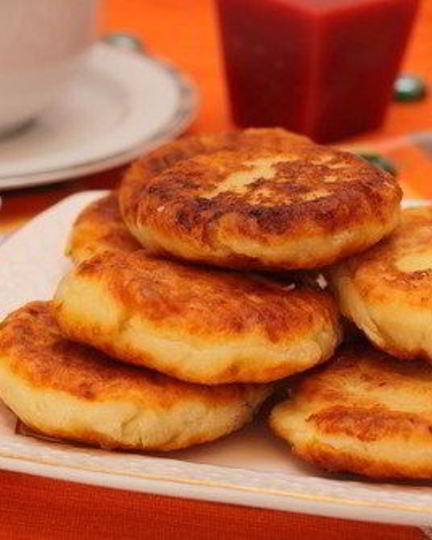 Рецепт творожно-яблочных блины с корицей