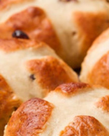 Рецепт английских крестовых булочек