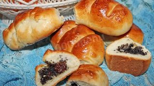 Булочки с маком