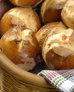 Булочки с рикоттой и сладким красным перцем