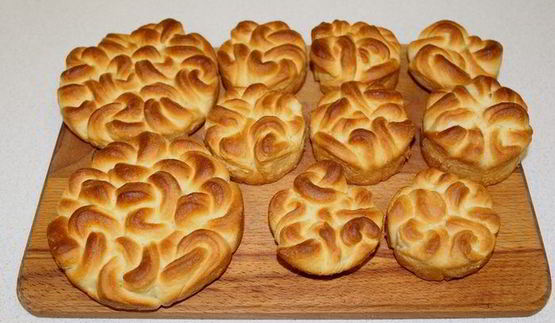 булочки сдобные кружевные