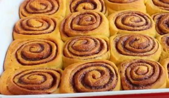 булочки синабон с тыквой