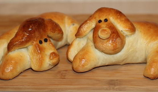 булочки забавные собачки
