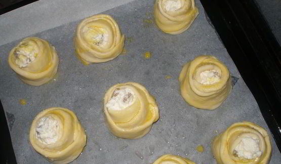 йогуртовые ватрушки-розочки