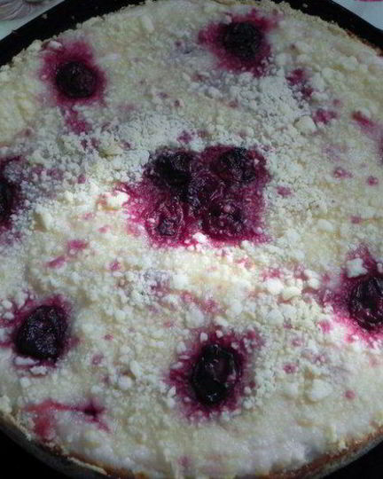 Рецепт королевской ватрушки с вишней