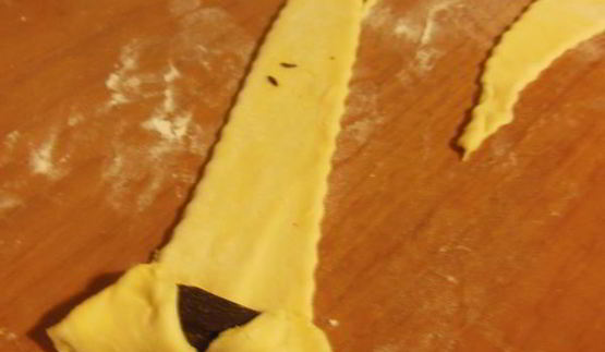 круассаны из слоеного дрожжевого теста