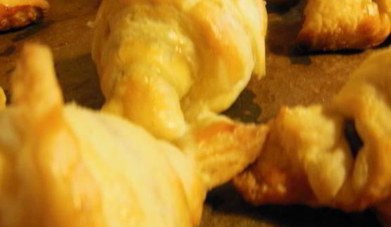 круассаны из слоеного дрожжевого теста