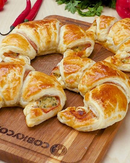 Рецепт круассанов с беконом