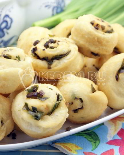 Рецепт пампушек с черемшой