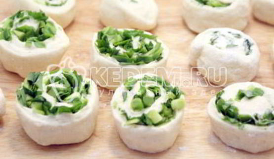 пампушки с черемшой