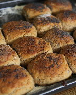 Ржаные булочки на йогурте