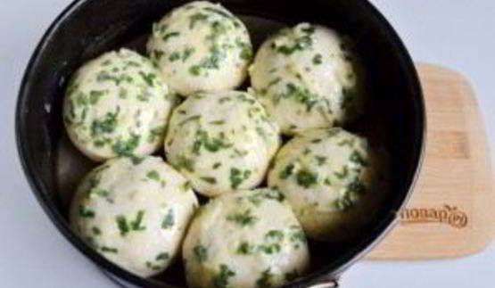 сырные булочки с мясной начинкой