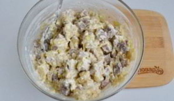 сырные булочки с мясной начинкой