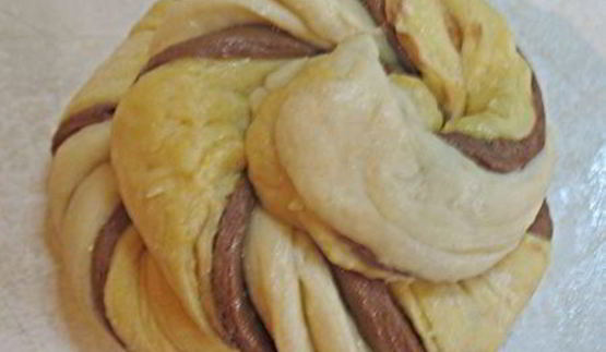 трехцветные булочки