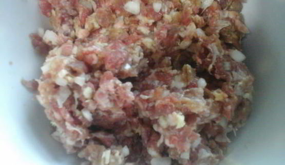 тыквенно-чесночные пампушки с мясной начинкой