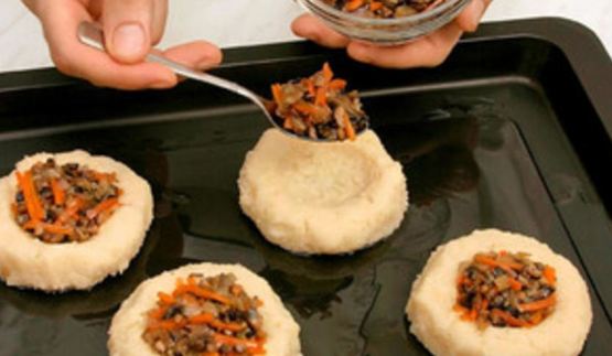 ватрушки подсолнухи