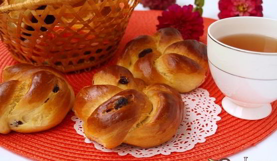 венские булочки с изюмом