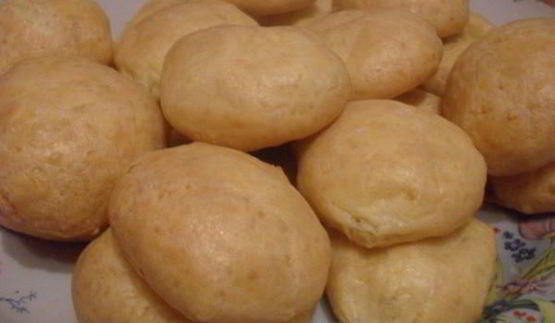 заварные булочки с сыром и ветчиной
