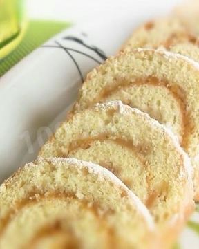 Быстрый яблочный рулет