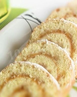 Быстрый яблочный рулет