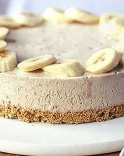 Рецепт бананового чизкейка без выпечки