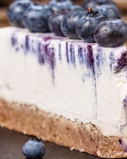 Рецепт черничного чизкейка