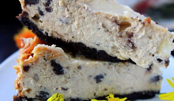 чизкейк из ряженки с печеньем