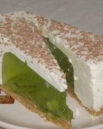 Чизкейк с киви без выпечки