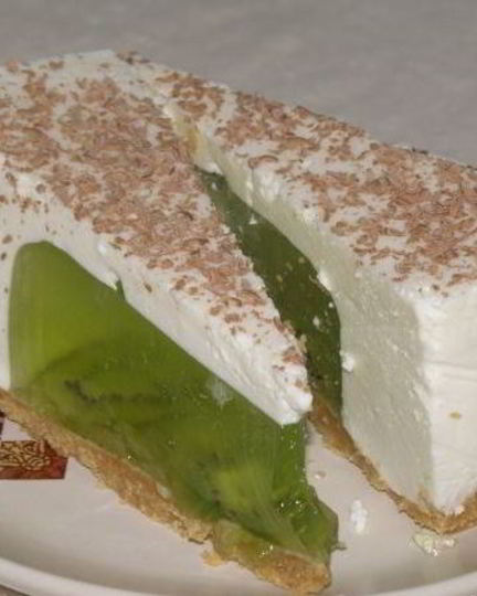 Рецепт чизкейка с киви без выпечки