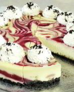 Чизкейк с малиной и белым шоколадом