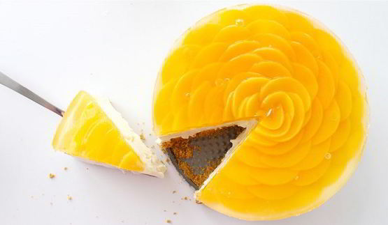 чизкейк с персиками