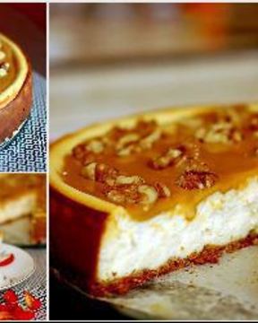 Чизкейк с вареной сгущенкой